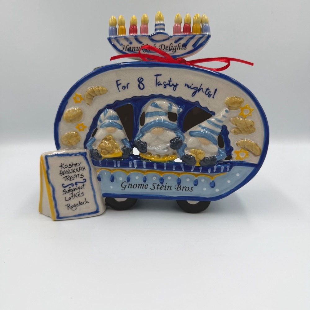 Blue Sky Clayworks Heather Goldminc Hanukkah Delights Gnome Food Truck House